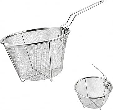 7 inch Commercial Fryer Stainless Steel Frying Basket Deep Cooking Accessory