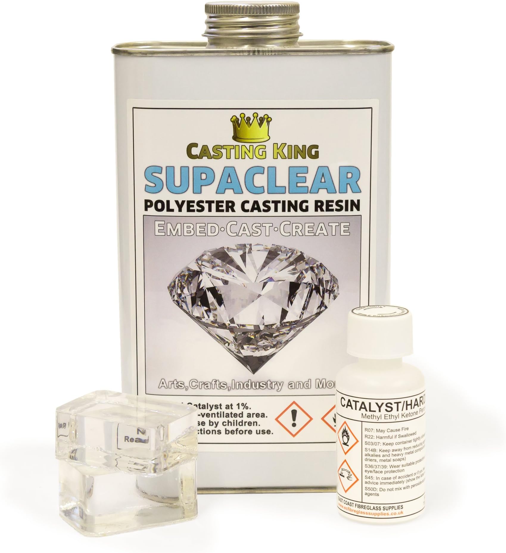 Casting King SUPACLEAR Water Clear Casting Resin (Polyester) - 1kg
