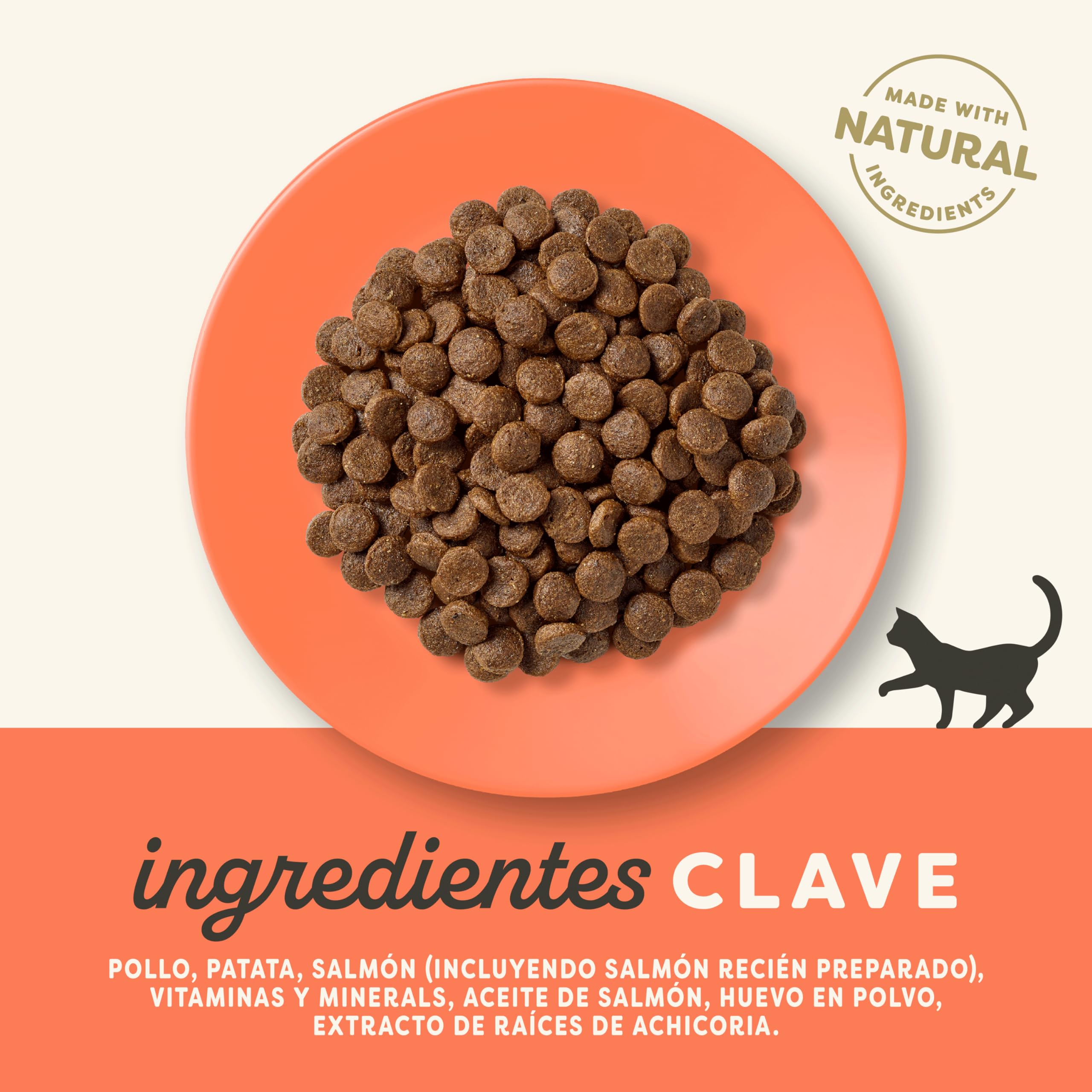 Applaws Comida Seca Completa Natural de Pollo con Salmón para Gatos Adultos - Bolsa Resellable de 7.5 kg