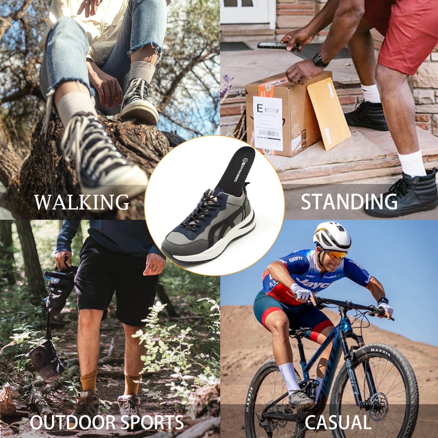 Chaussures de randonnée grande taille pour hommes Absorbant les chocs