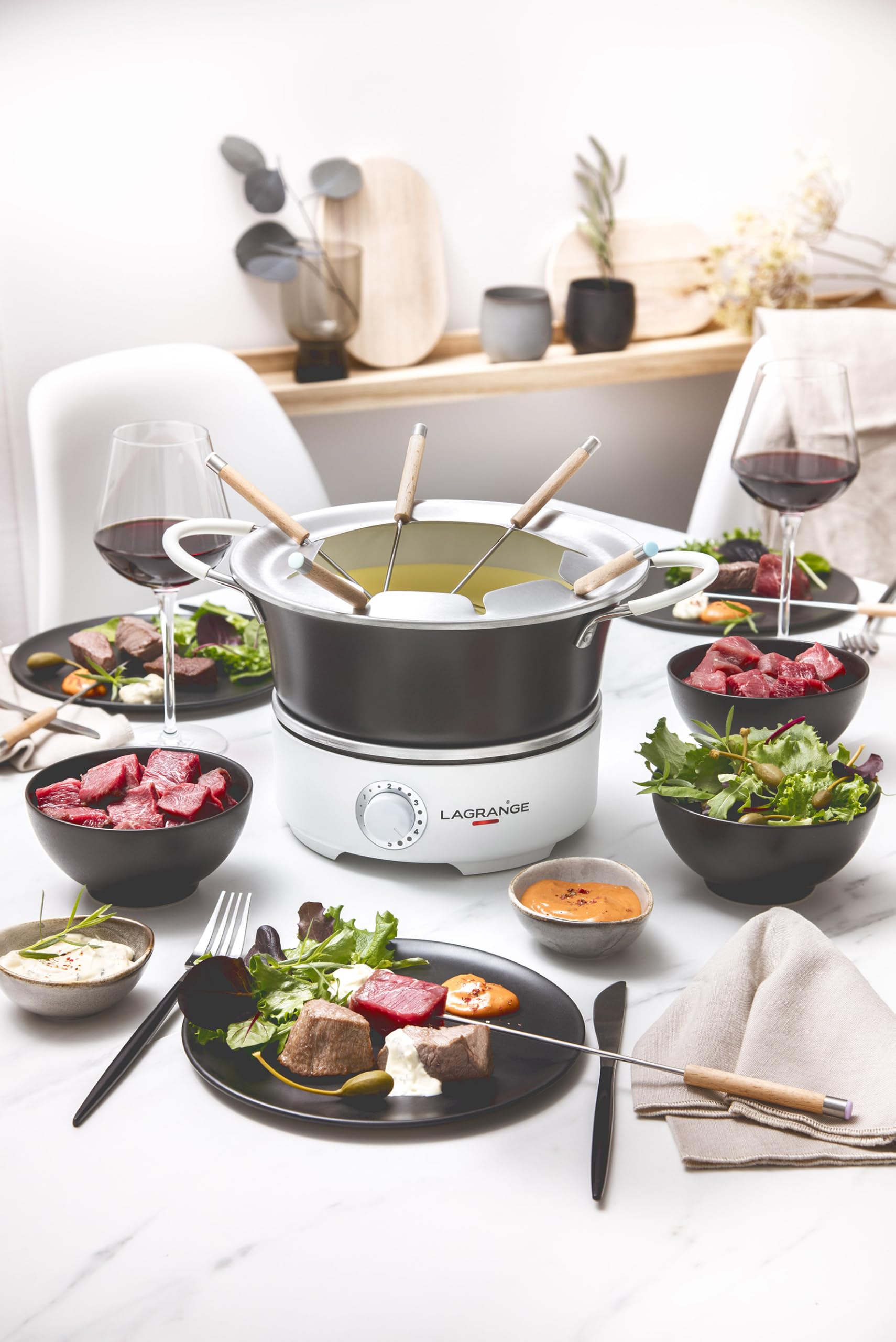 LAGRANGE - Fondue Prestige compatible tous feux 8 personnes 349401 900W