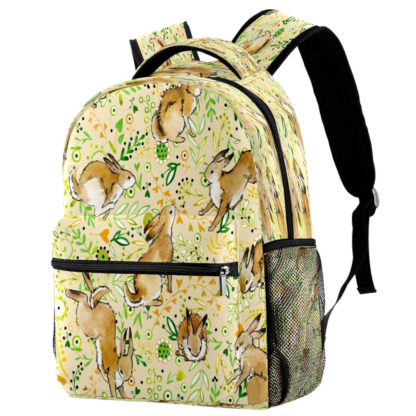 Sac à dos de voyage décontracté avec feuilles peintes pour weekend