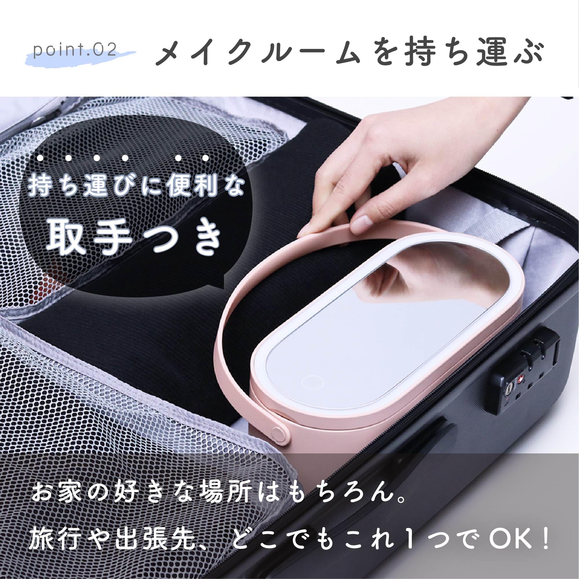 Amazon.co.jp: 【国内保証】Portable Makeup Mirror 女優ミラー 卓上