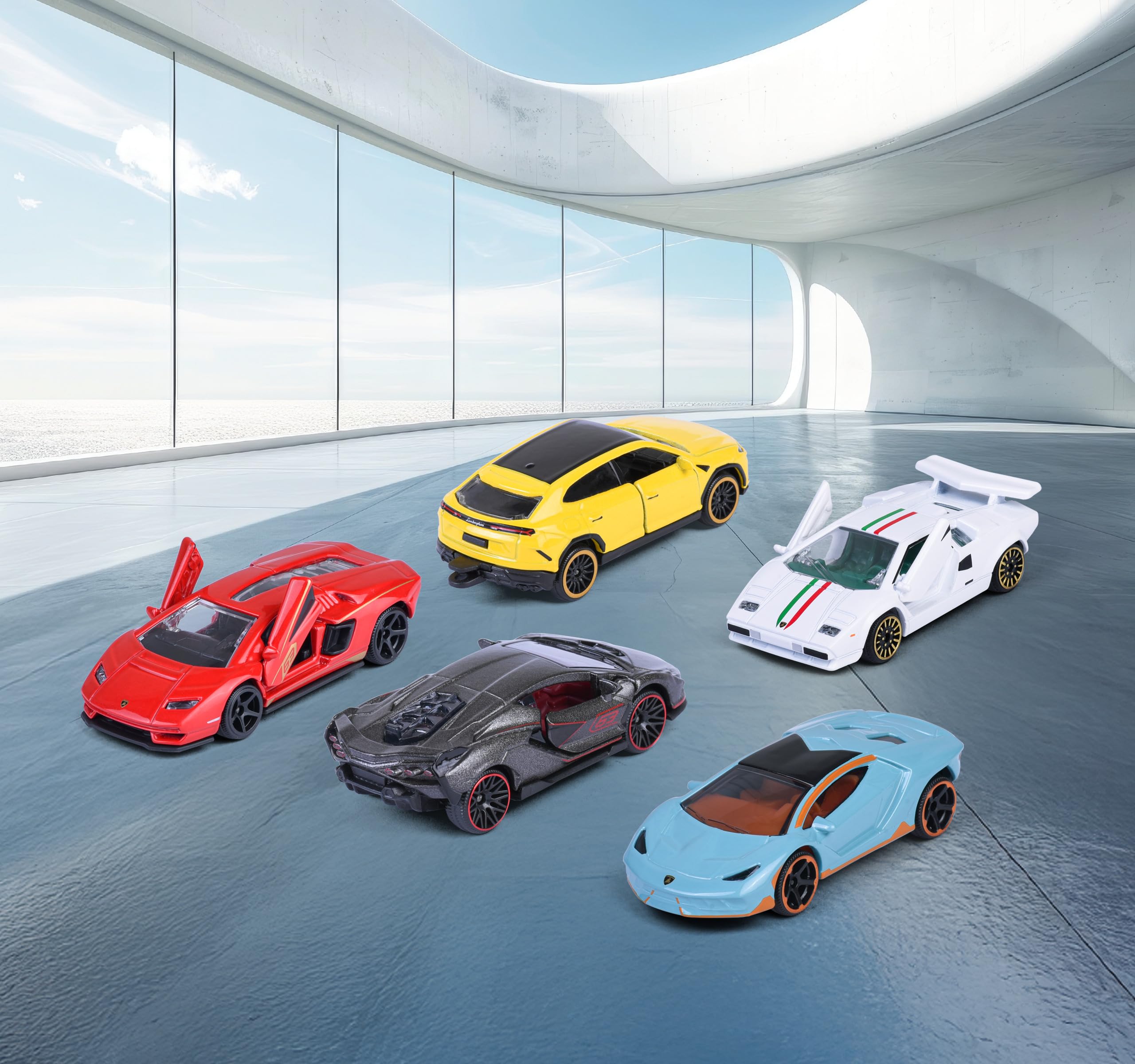 Majorette Lamborghini Car Set - 5 Metal Models -2 Majorette Lamborghini Car Set - 5 Metal Models -2