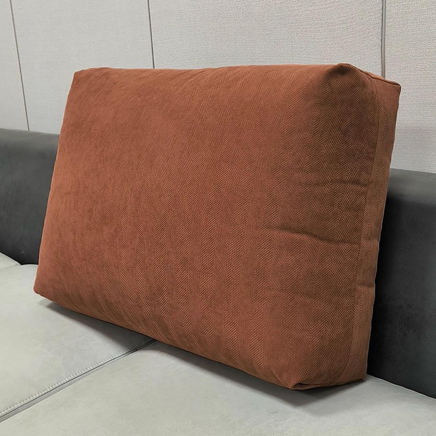 Cojín para Respaldo de Lectura, 60/70/80/90cm Lujo Cómodo Almohada de Lectura de Sofá, Desmontable Almohada de Respaldo de Cama Grande para Cama, Sofá, Silla(A6,90x50x18cm)