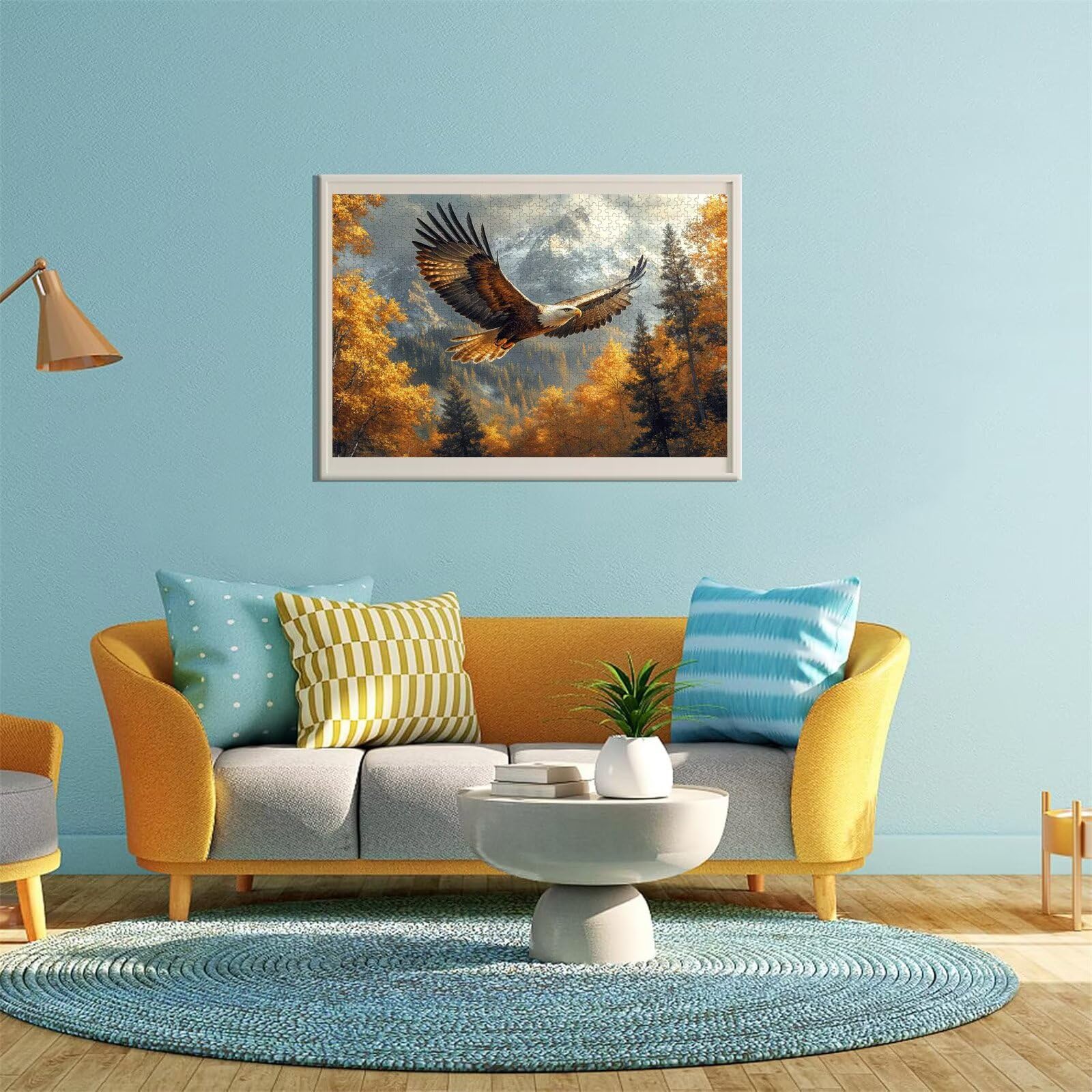 Puzzle Erwachsene 3000 Teile Adler Tier Educa Jigsaw für Kinder ab 8 Jahren Mädchen Jungen, Erwachsene Impossible Klassische Puzzles Schwer, Anspruchsvoll Spielspaß, Als Geschenke 81x122cm t-442