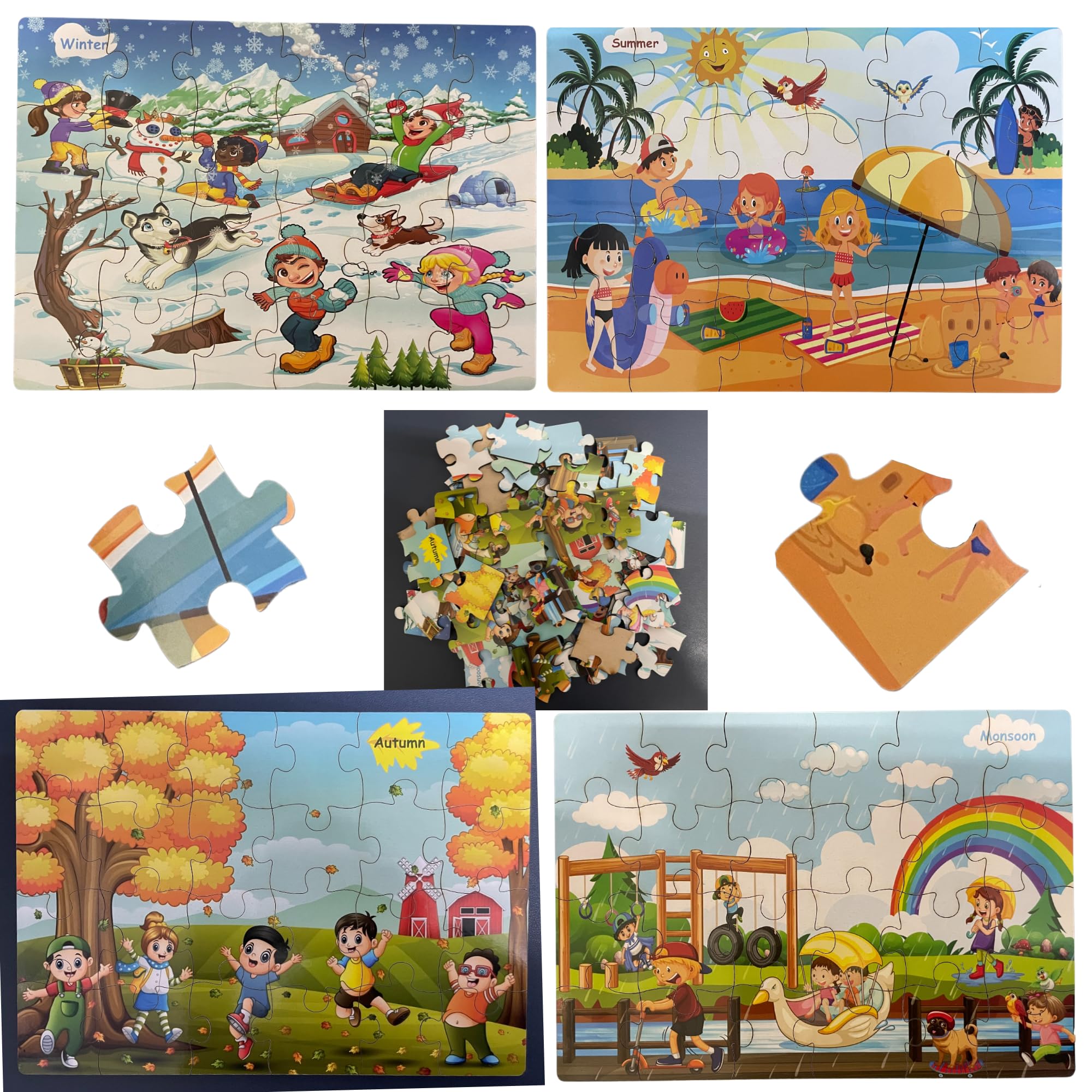 See full amazon price history chart for ZUDO TOYS The Jigsaw Puzzle Factory Four Seasons Puzzle Game 4-in-1 Pack for Adults and Kids Ages 4 and Up, 24 Piece, Full Size is 30cm X 21cm ZUDO TOYS The Jigsaw Puzzle Factory Four Seasons Puzzle Game 4-in-1 Pack for Adults and Kids Ages 4 and Up, 24 Piece, Full Size is 30cm X 21cm (B0CV41FX4N) Amazon Price History, Amazon Price Tracker