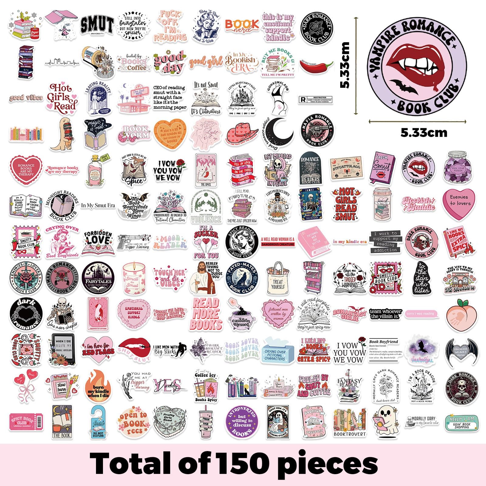 BelleVive 150 Pièces Stickers De Livres Holographiques Pour Kindle, Pack De Stickers Livres Holographiques Scintillants Pour Ordinateur Portable