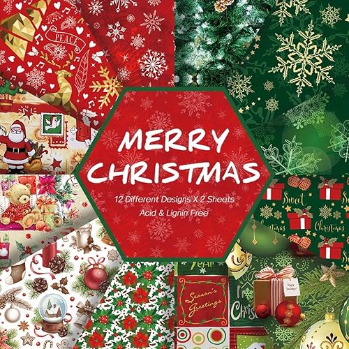 Álbum de recortes vintage con temática de Papá Noel, álbum de recortes, cuenta manual, papel para hacer tarjetas de felicitación, papel para