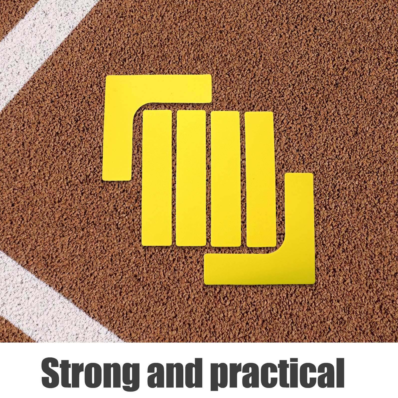YARNOW Kit Linee Campo da Pickleball Portatile Giallo, Marcatore per Allenamento Tennis e Badminton, Set Marcatura Resistente ai Raggi UV per Uso Esterno in Palestra e Parco