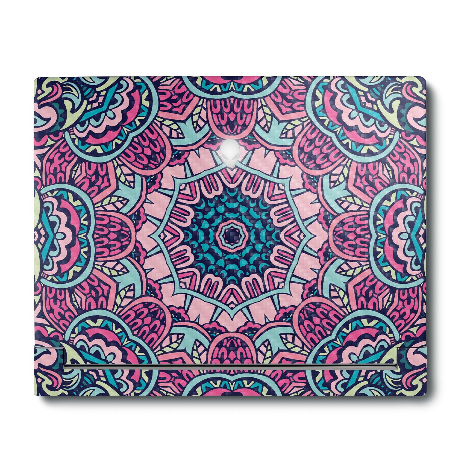 MightySkins Carbon Fiber Skin Compatible With Alienware X16 R1 (2023) Full Wrap Kit - Tribal Mandala | Protective Durable Textured Carbon Fiber Finish | Easy To Apply &amp; Change Styles | Made in the USA