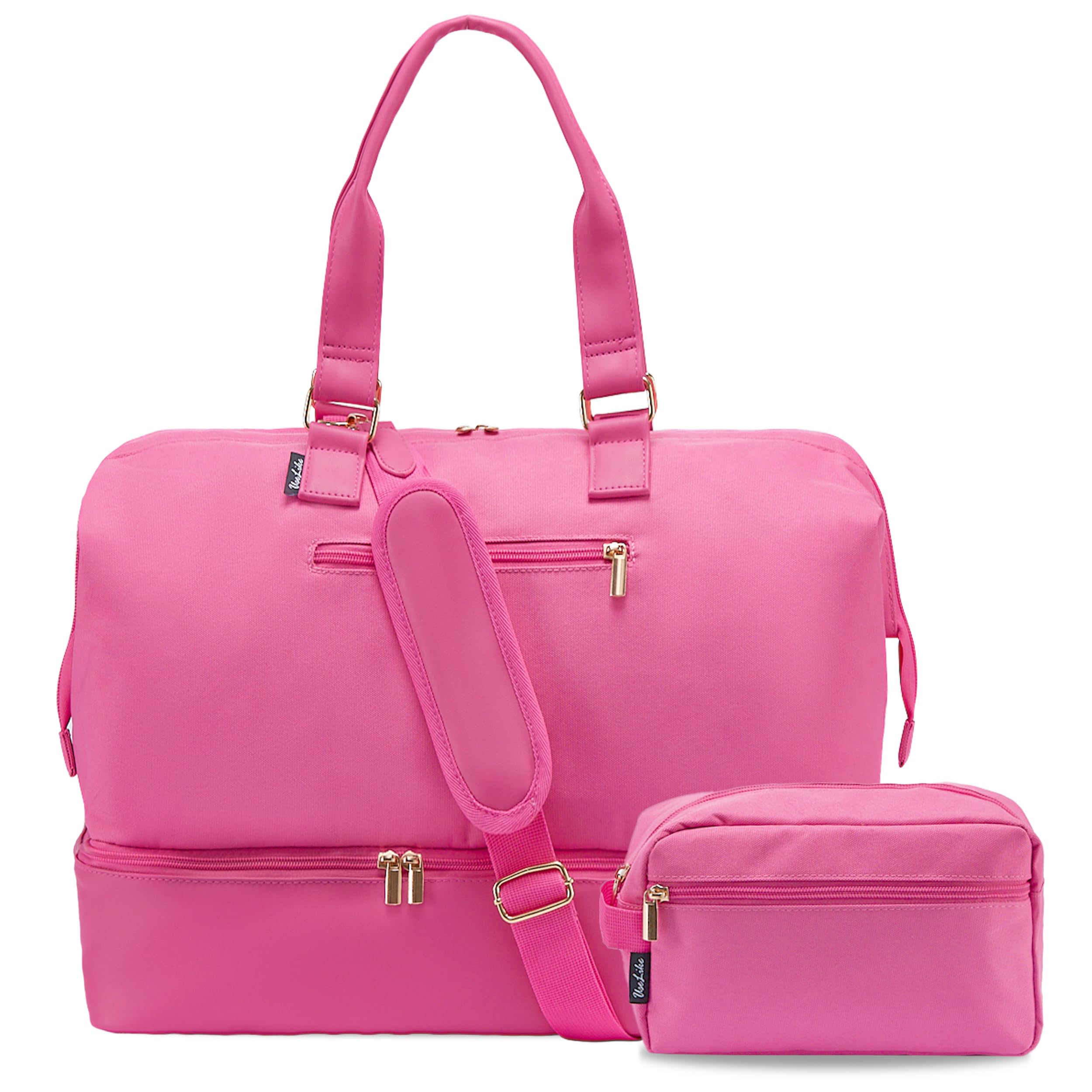 Weekender Bags for Women, Large Travel Duffel Bag with Shoes Compartment, Carry On Overnight Tote Bags with Toiletry Bags, Gym Duffel Bags with Wet Pocket, Hospital Bags for Labor and Delivery