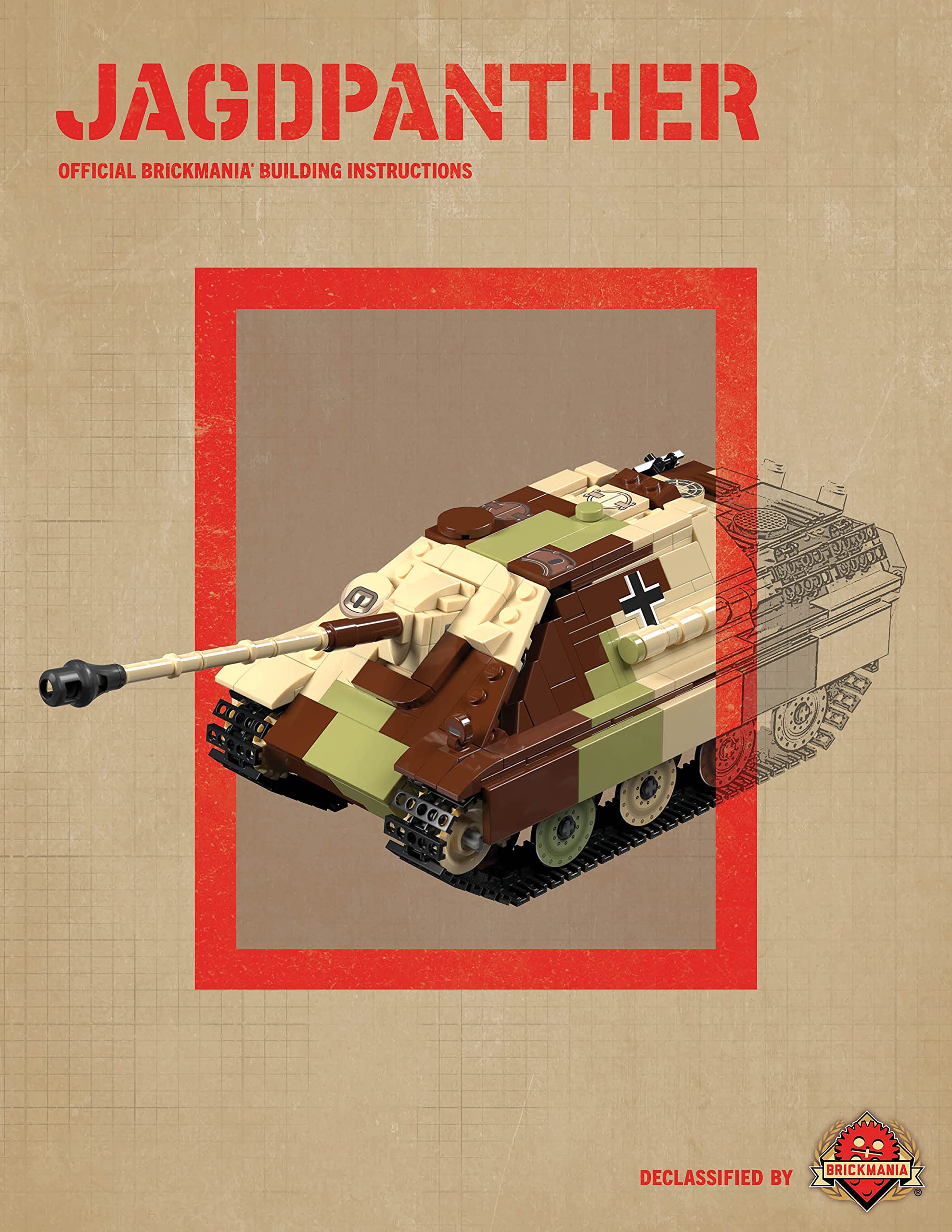 Jagdpanther: Official Brickmania Building Instructions-Brickmania