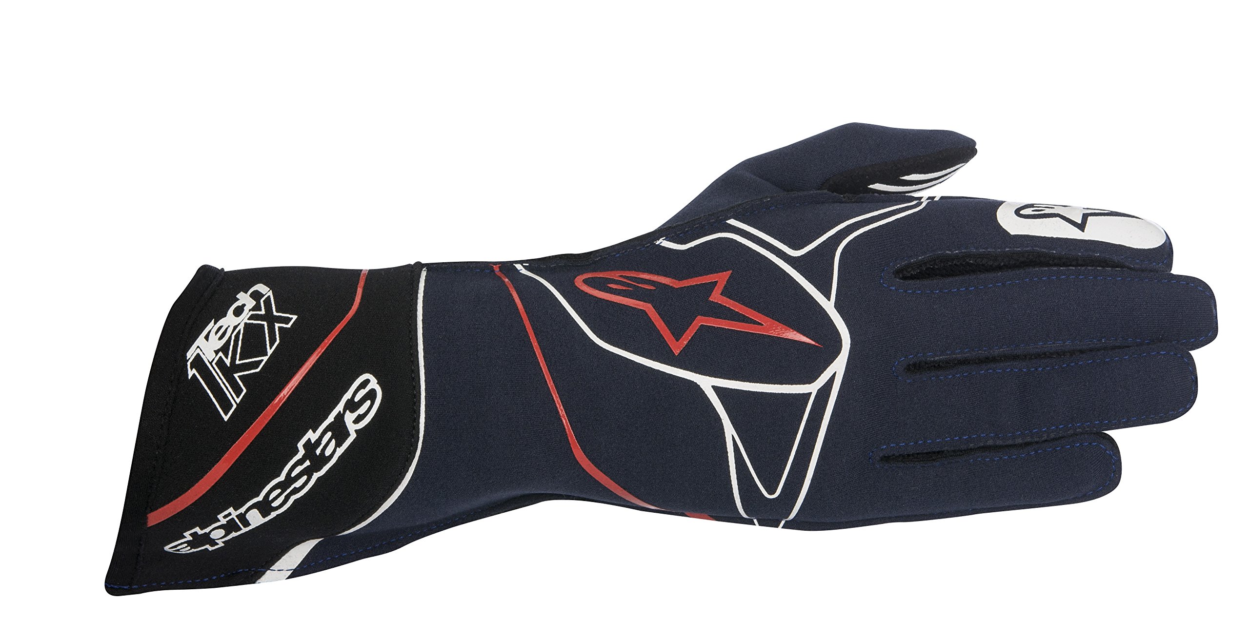 alpinestars TECH 1-KX KART GLOVES NAVY/WHITE/RED S 3551817-718-S