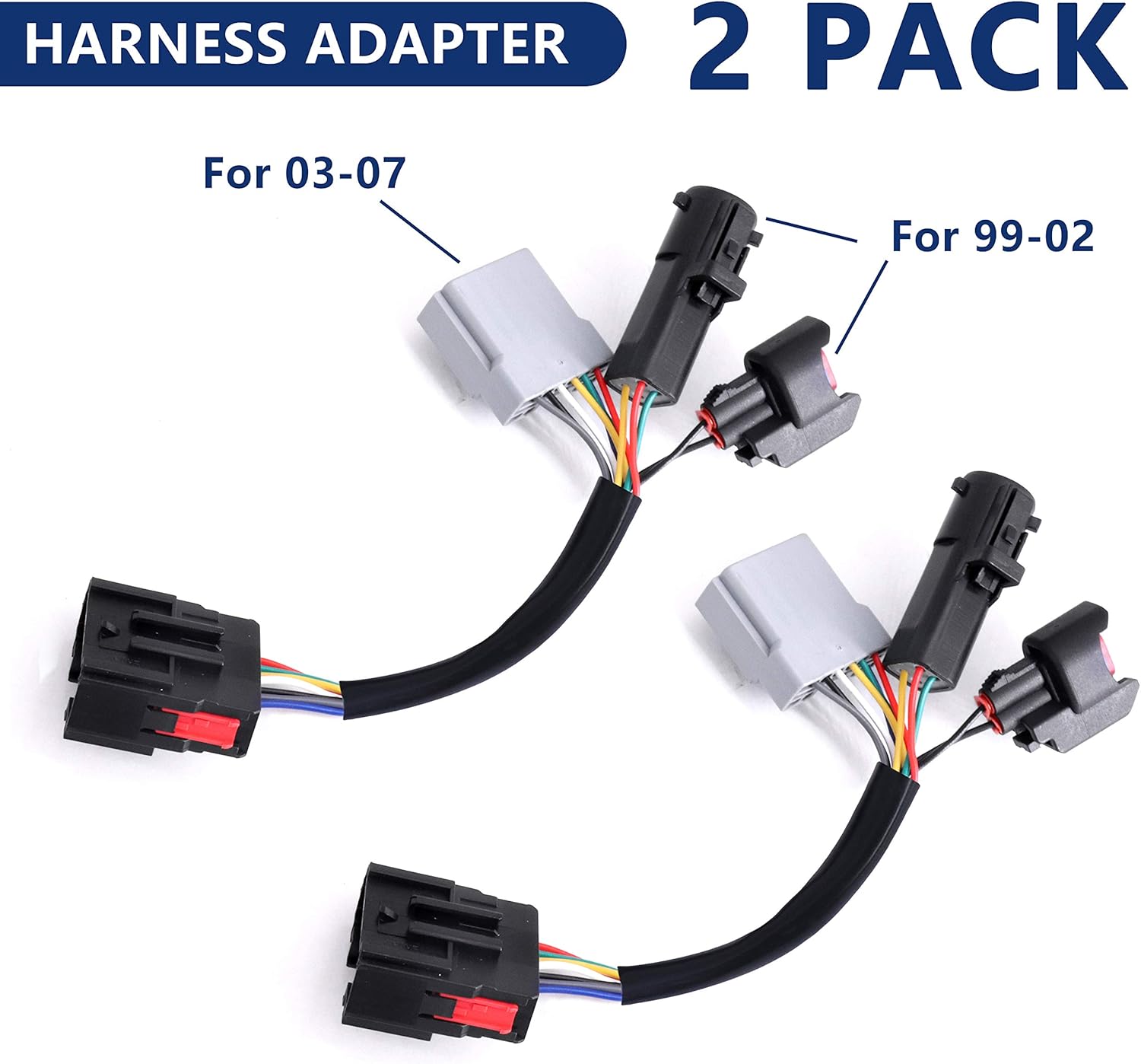 Conversion Harness Adapter Wiring Connector Towing Mirrors for 1999-2007 F250 F350 F450 F550 Super Duty Truck Pickup 2pcs