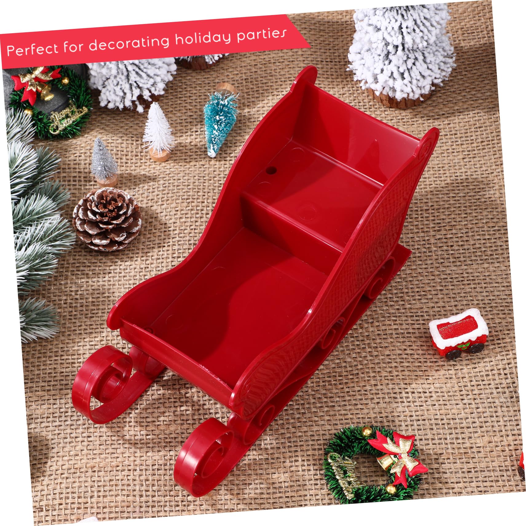 Alipis 3 Series Adornos Navideños De Miniatura Decoración De De Navidad para Mesas Y Oficinas Centro De Mesa Festivo con Diseño Elegante Y Detallada 2 Piezas X 3