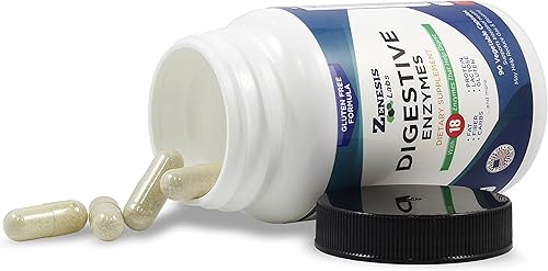 Miniatura 6 de Enzimas digestivas - con amilasa, bromelina, proteasa, lipasa y otras 14 enzimas - 180 cápsulas