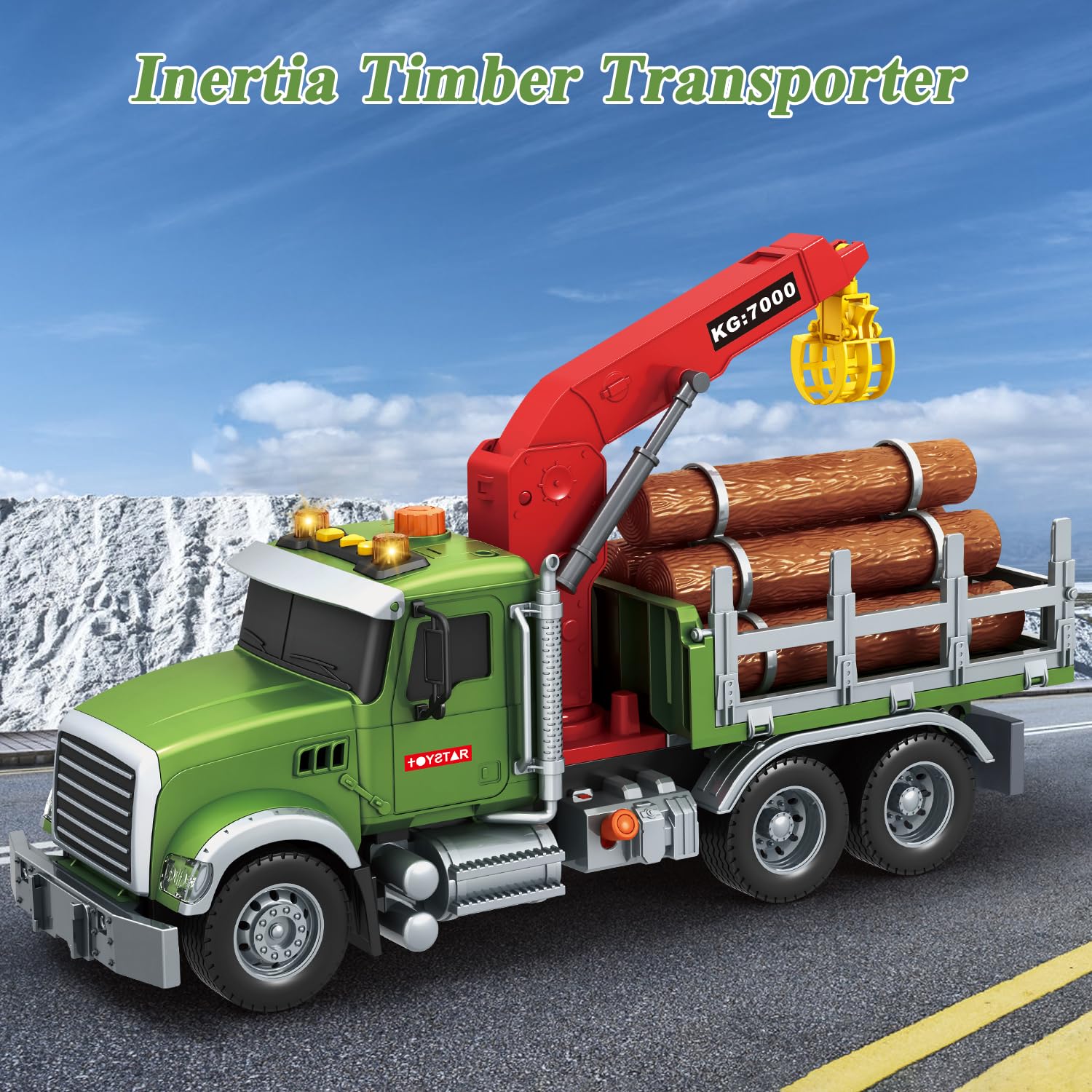 Amazon.com: Mostop Logging Truck Kids Toy for 3 4 5 6 7 8