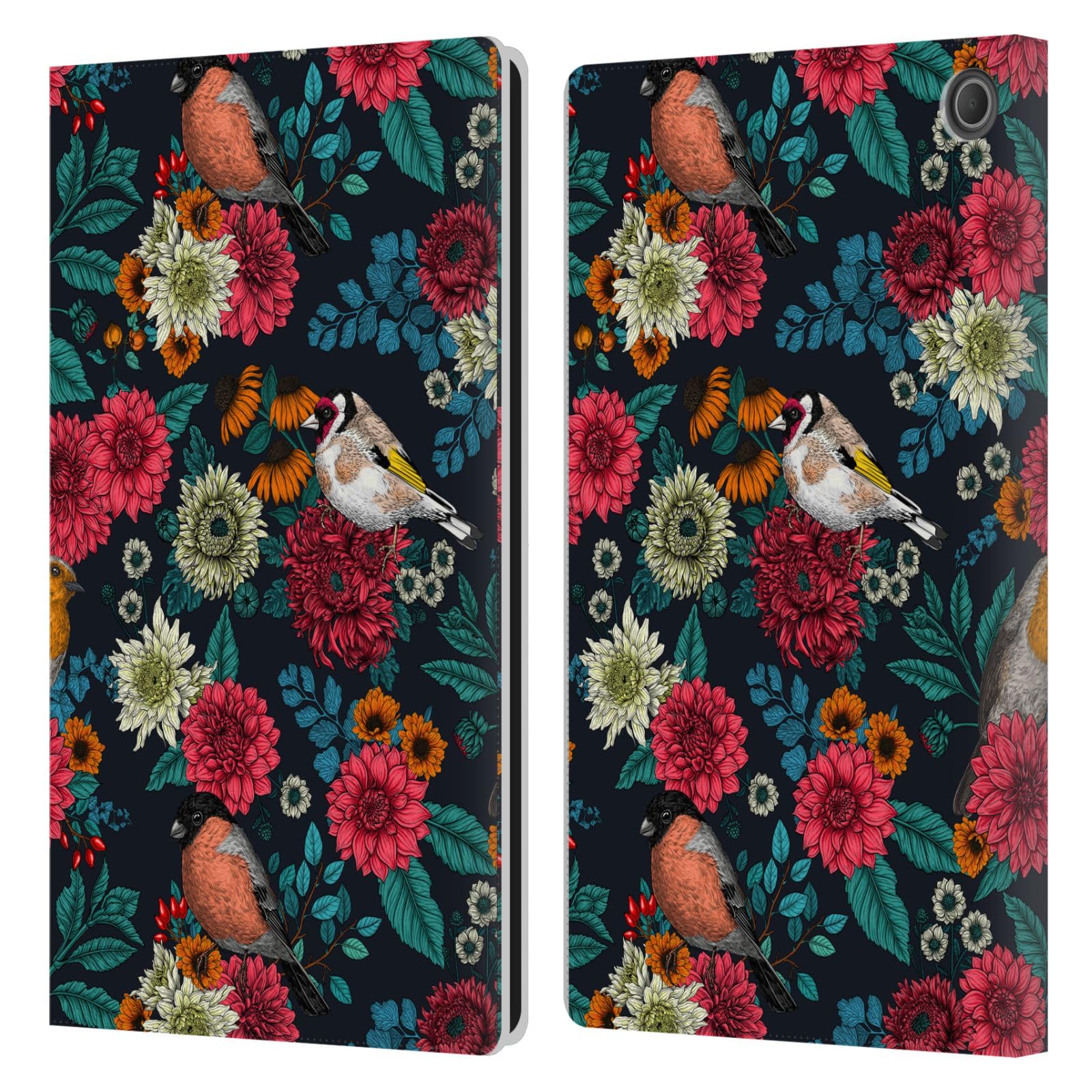 Étui portefeuille Amazon Fire Max 11 à motif Oiseaux De Jardin - 7