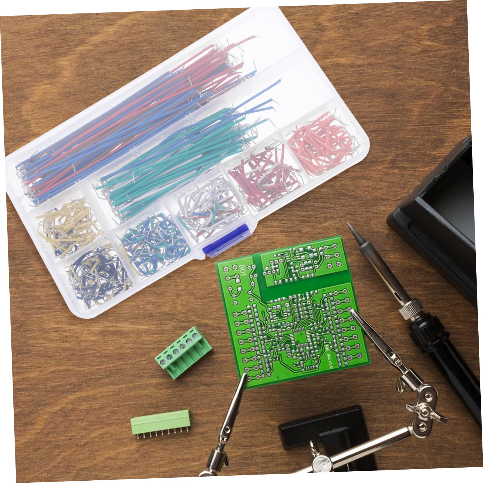 1680pezzi Jumper Wire Assortiti Lunghezze Per Breadboard Di Cavi Preformati Con Scatola Per Prototipazione Elettrica e Circuiti Pcb