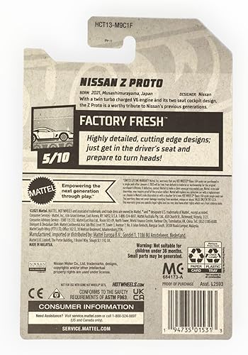 Miniatura 2 de Hot Wheels Nissan Z Proto - Factory Fresh 5/10 - Amarillo