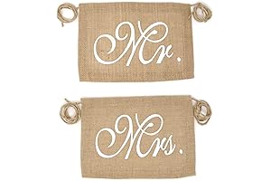Honbay Mr and Mrs Chair Signs: Enhance Your Wedding Decor