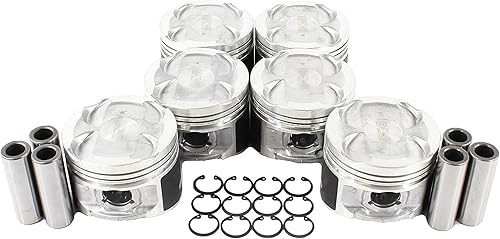 DNJ Juego de pistones de gran tamaño P944.20 para Lexus, Toyota GS300, SC300, Supra 3.0L DOHC L6 24V 2997cc 2JZGE