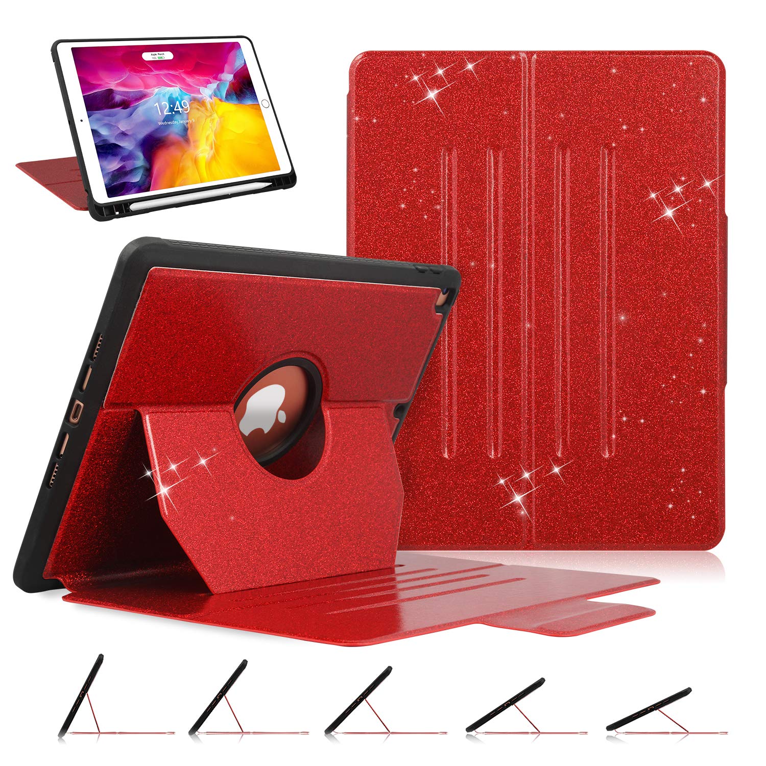 Étui IPad 10,2" Moon Tree - Multi-angles, Veille Automatique, 7e à 9e Génération