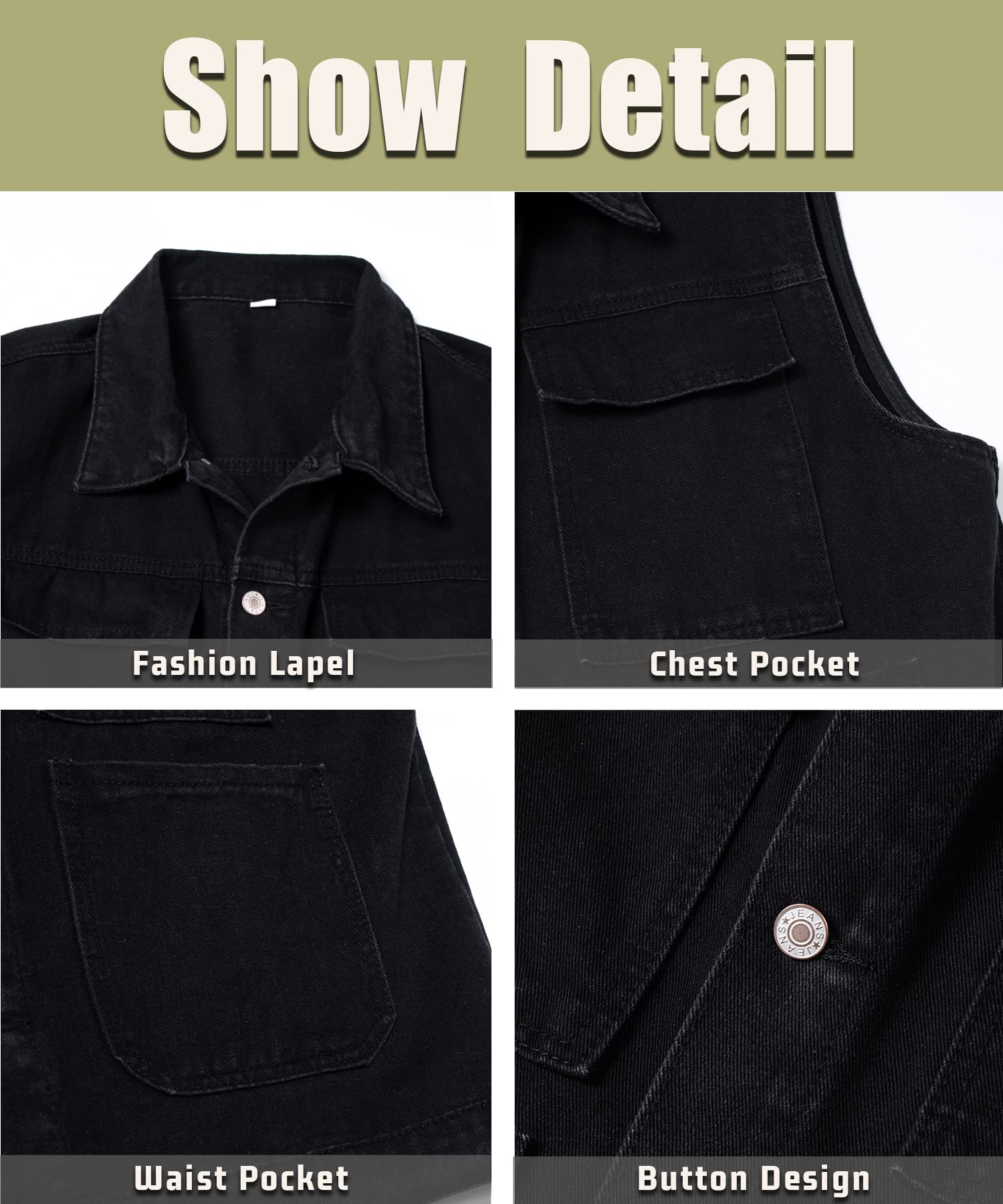 Męska kamizelka dżinsowa w stylu vintage, slim fit, klasyczna, zapinana na guziki, bez rękawów, kurtka motocyklowa, trucker kowbojska kamizelka wierzchnia, top z kapturem