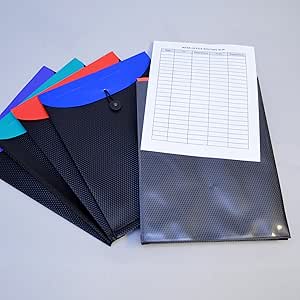 Amazon.com : Ultimate Office DuoColor Poly Top-Load Project Pocket ...