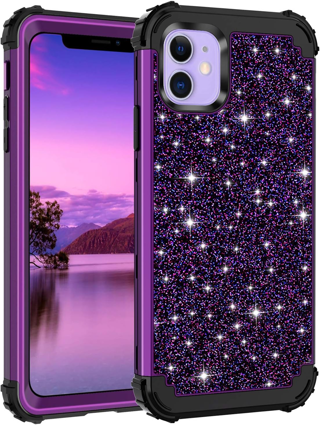 Casetego Compatible with iPhone 11 Case,Glitter Sparkle