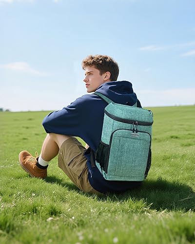 Miniatura 6 de BAGLHER Mochila térmica ligera aislada, 30 latas, a prueba de fugas para almuerzo, picnic, senderismo, viajes de campamento