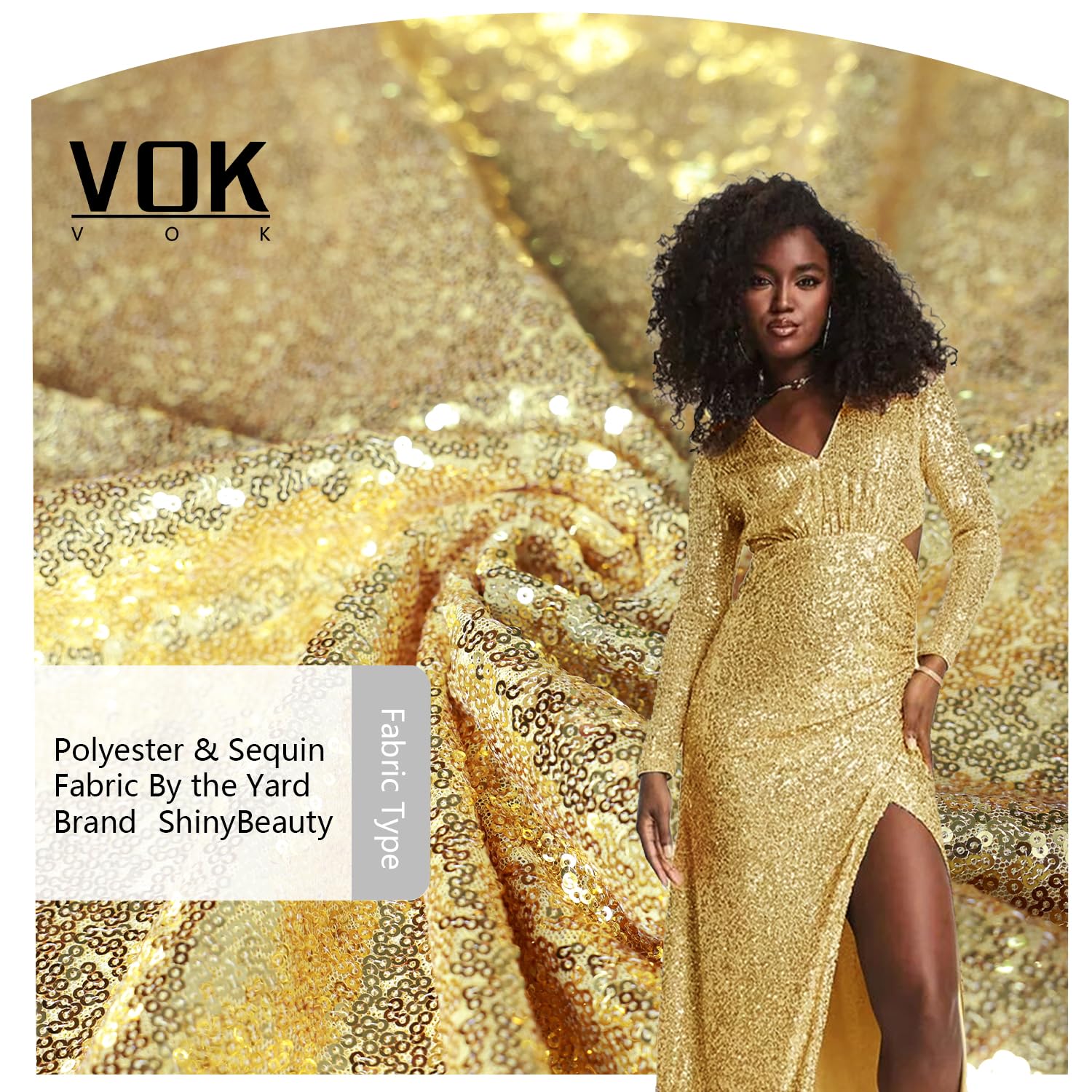 Amazon.com: VOK Gold Sequin Fabric by The Yard, Glitter Fabric for Backgrouds, Bridal Dress, Wedding Decorations, Sewing, DIY Handmade (3 yd, Gold) Amazon.com: VOK Gold Sequin Fabric by The Yard, Glitter Fabric for Backgrouds, Bridal Dress, Wedding Decorations, Sewing, DIY Handmade (3 yd, Gold)