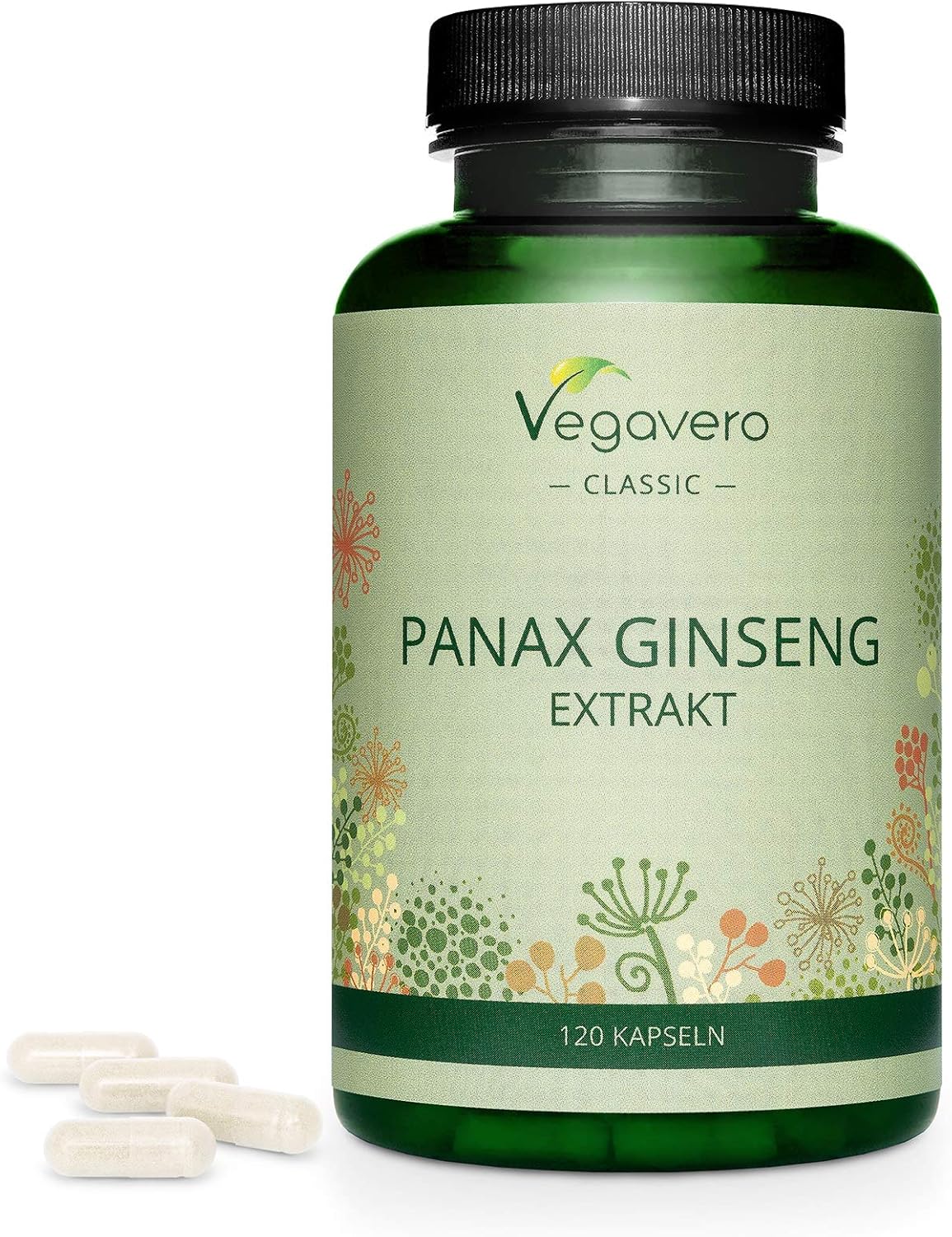 Panax Ginseng Vegavero® 4800 mg (81 Extract) with 20 Ginsenosides