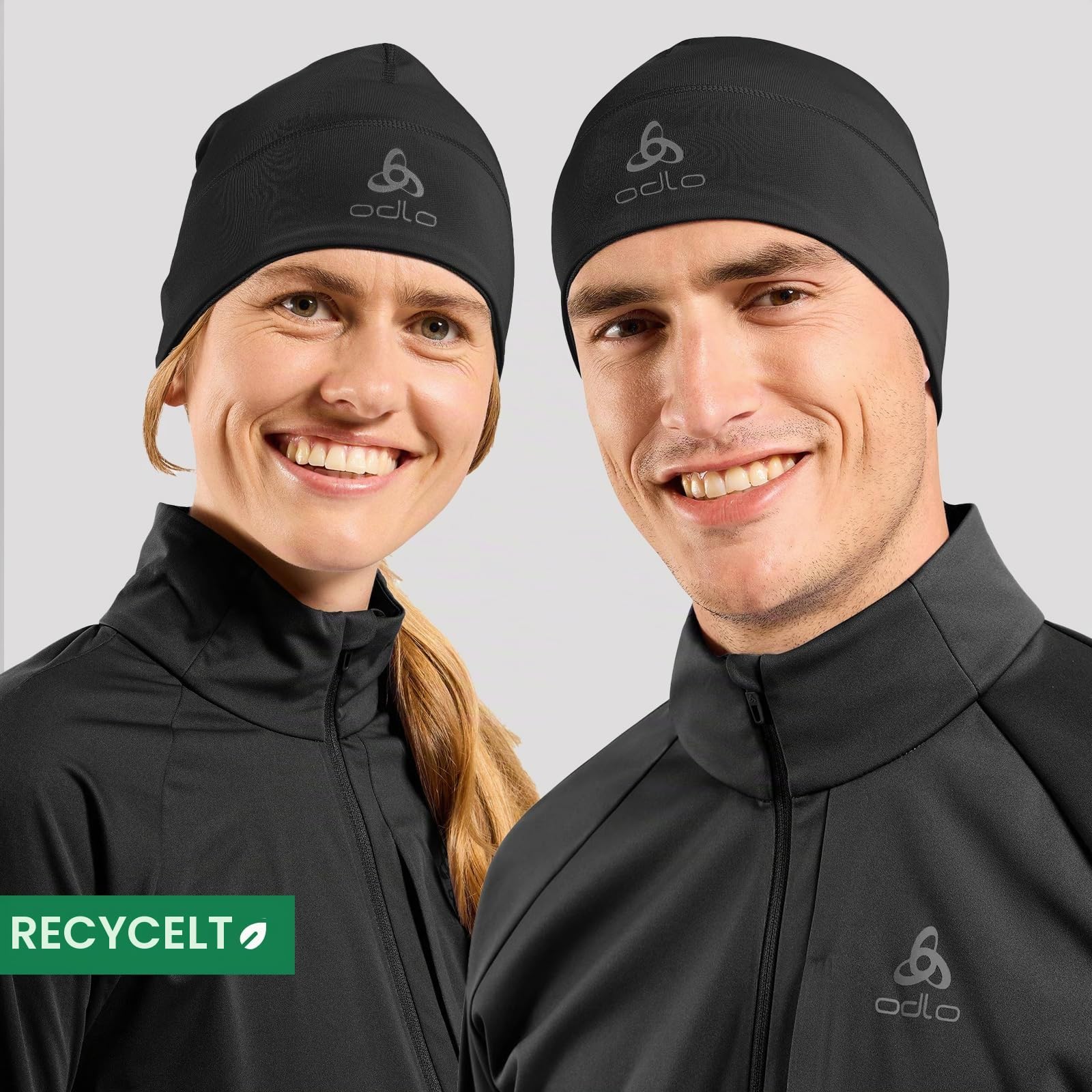 Odlo Mütze für Herren und Damen Polyknit Fan Warm | Winter Sportmütze mit Länderflagge | Beanie
