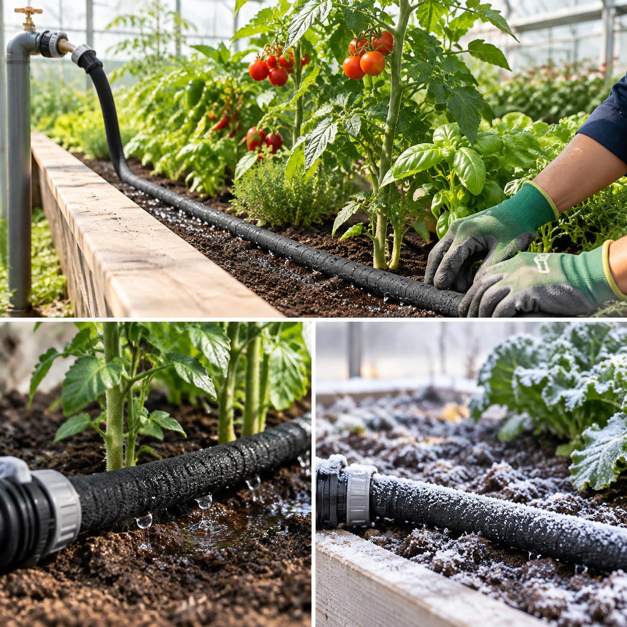 Tubo per Irrigazione a Goccia, 15 m + accessori, 1,6 cm