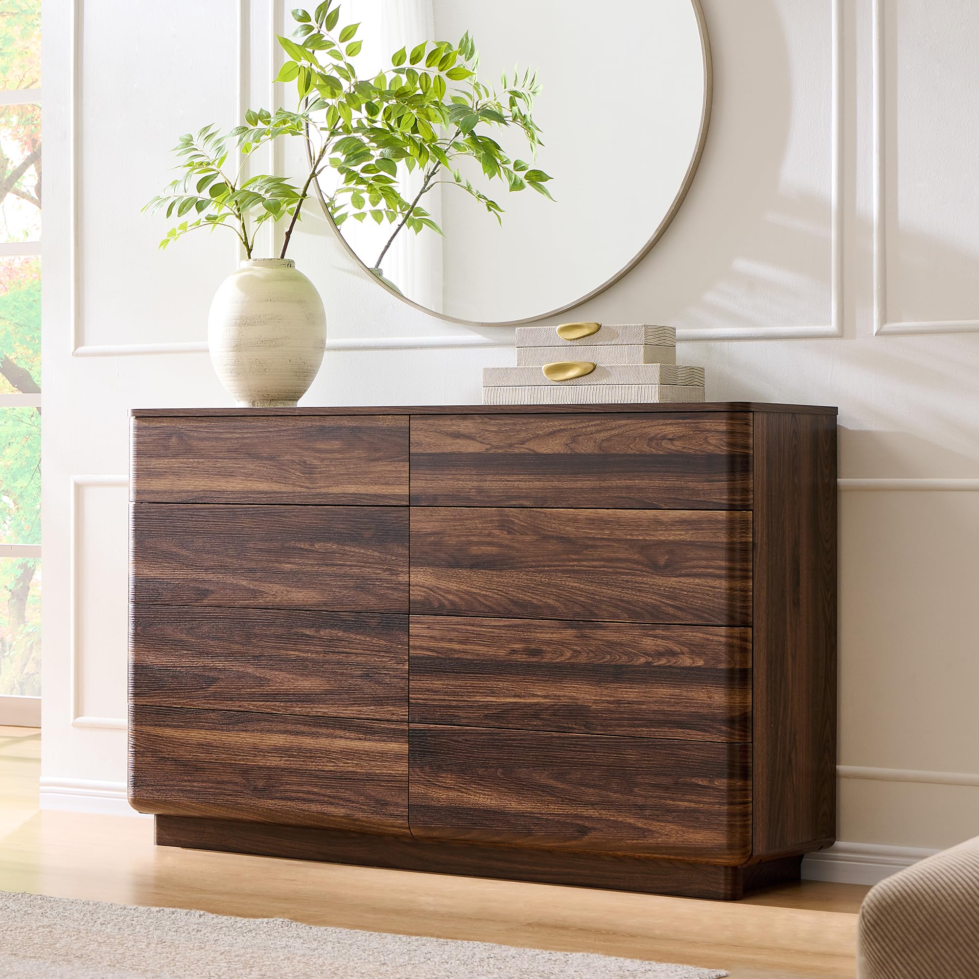 Amazon.com: ACCOHOHO 8 Drawer Dresser for Bedroom, 52 Inch Wide Modern Chest of Drawers, Push-to-Open Wood Storgae Organizer with Large Drawers for Bedroom, Living Room, Hallway,Light Brown : Home & Kitchen Amazon.com: ACCOHOHO 8 Drawer Dresser for Bedroom, 52 Inch Wide Modern Chest of Drawers, Push-to-Open Wood Storgae Organizer with Large Drawers for Bedroom, Living Room, Hallway,Light Brown : Home & Kitchen