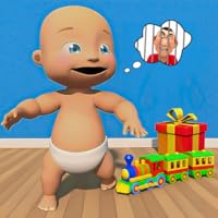 Naughty Baby & Daddy Fun Simulator : Crazy Twins Hide & Seek Prank Games 2026