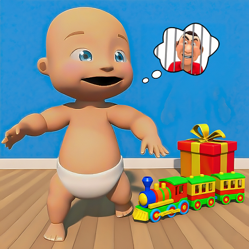 Naughty Baby & Daddy Fun Simulator : Crazy Twins Hide & Seek Prank Games 2026