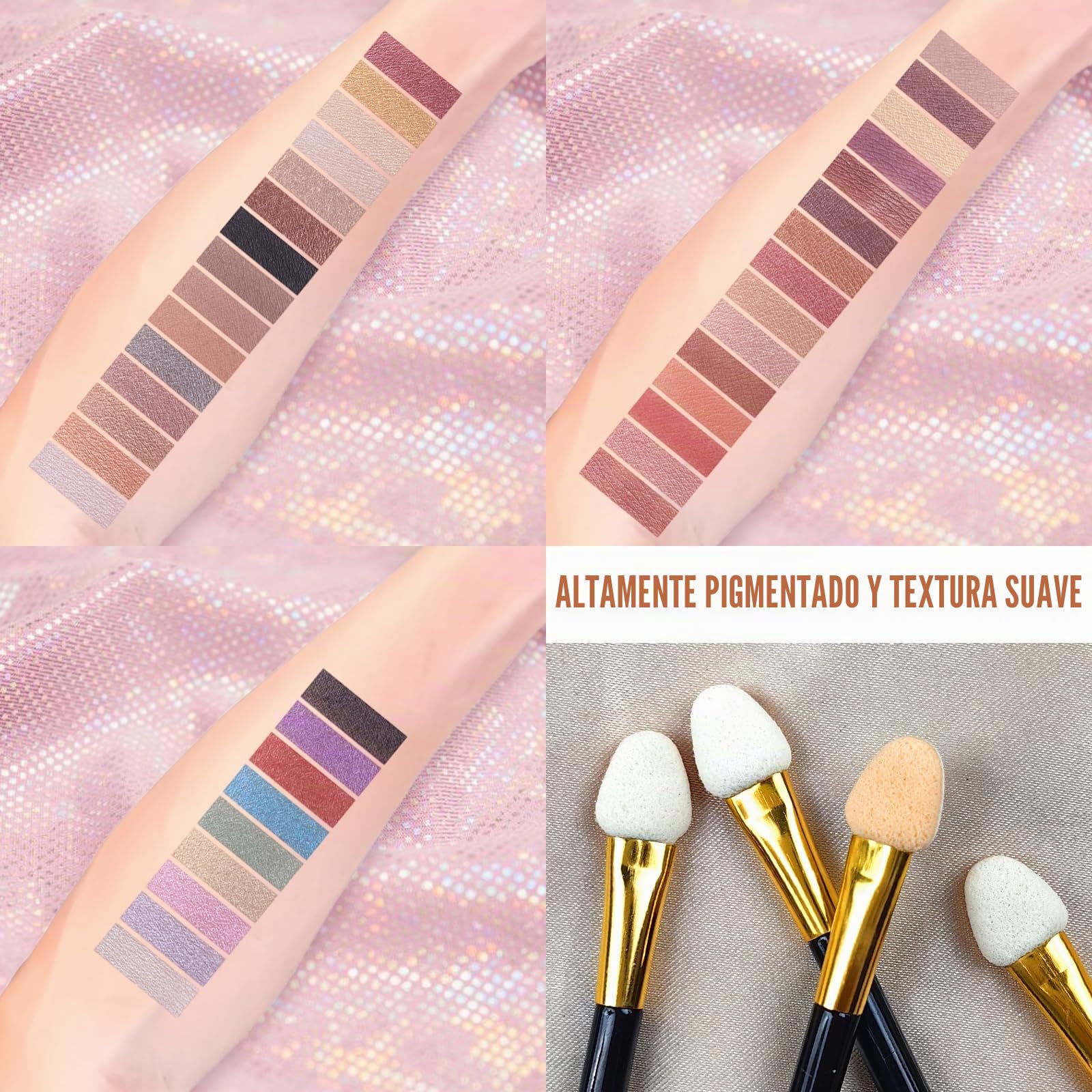 Calendario de Adviento 2024, juego de maquillaje, 39 colores, juego de regalo multifunción, selección de vacaciones, caja de belleza con paleta de sombras de ojos, pintalabios, colorete, rímel