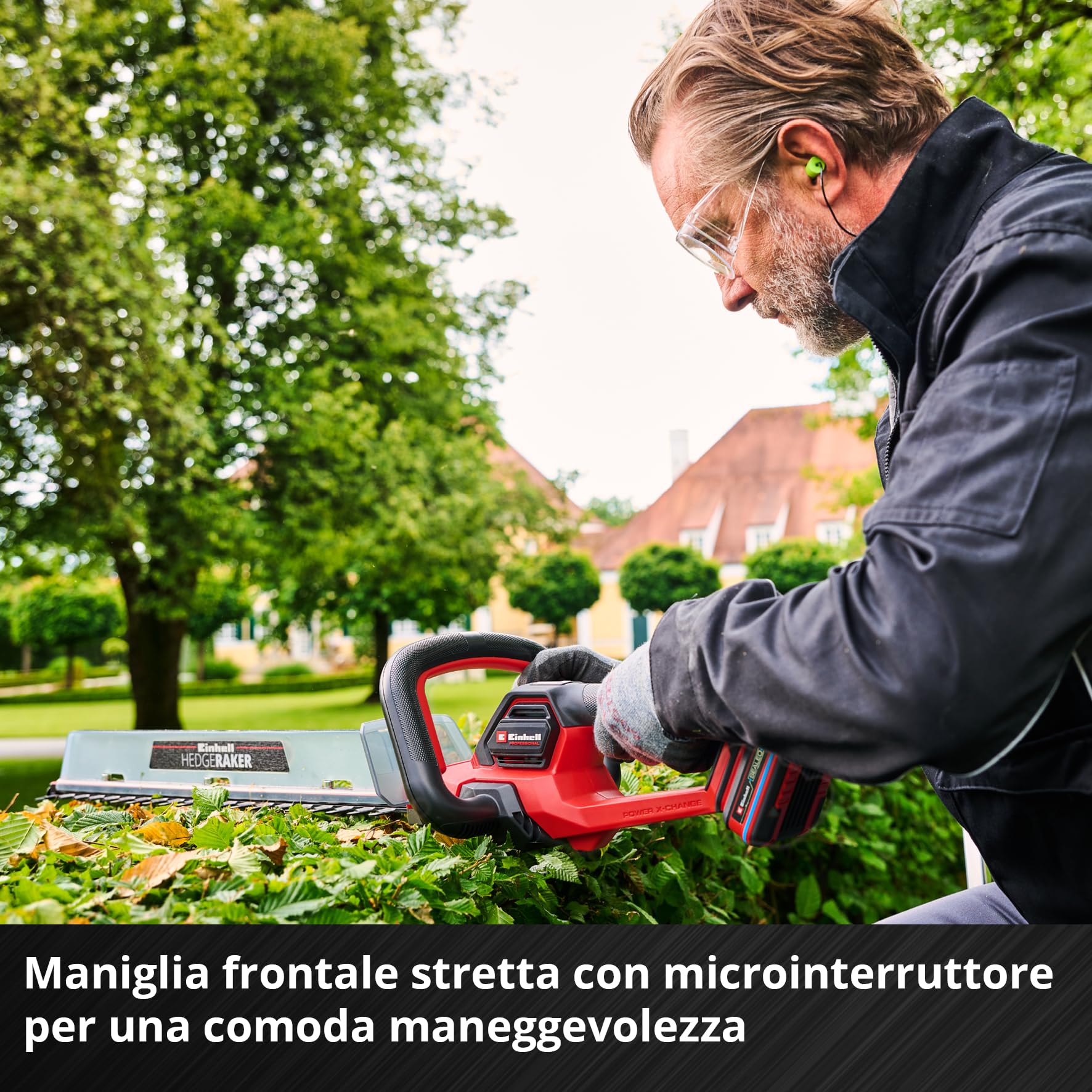 Tagliasiepi a batteria GP-CH 18/50 Li BL-Solo Power X-Change di Einhell Professional (18 V, lunghezza di taglio 50 cm, distanza tra i denti 20 mm, Brushless, sistema antibloccaggio, senza batteria)