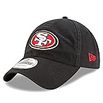 New Era Men's Black San Francisco 49ers Core Classic 9TWENTY Adjustable Hat