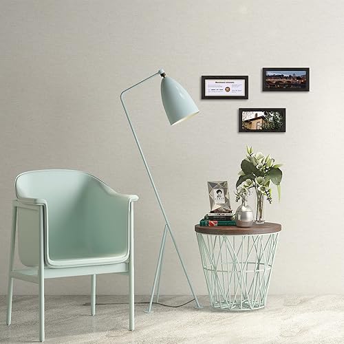 Miniatura 7 de Space Art Deco, Marco texturizado marrón oscuro para licenciascertificados comerciales de 4 x 9, vidrio templado, incluye ganchos en forma de D para