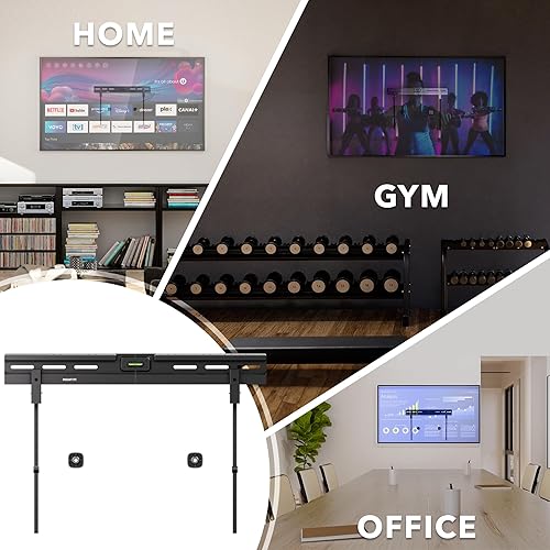 Miniatura 7 de Mount-It! Soporte de pared para TV sin perno para televisores de 37 a 86 pulgadas con patrones VESA de hasta 600 x 400, fácil de instalar en paredes