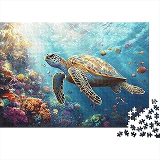 Comprar Tortuga Marina Puzzles 1000 Piezas Mundo Submarino Puzzle De Madera para Hombres Mujeres Mayores Mejor Regalo 1000pcs (75x50cm)