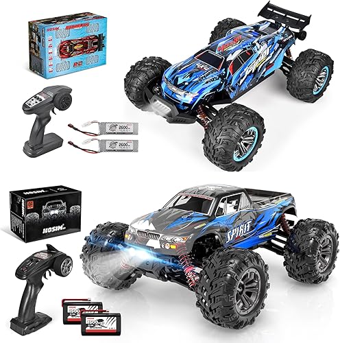 Hosim 110 sin escobillas RC Cars 68+KMH, 116 RC Truck 36+KMH de alta velocidad 4X4 todos los terrenos impermeable todoterreno grado afición grande