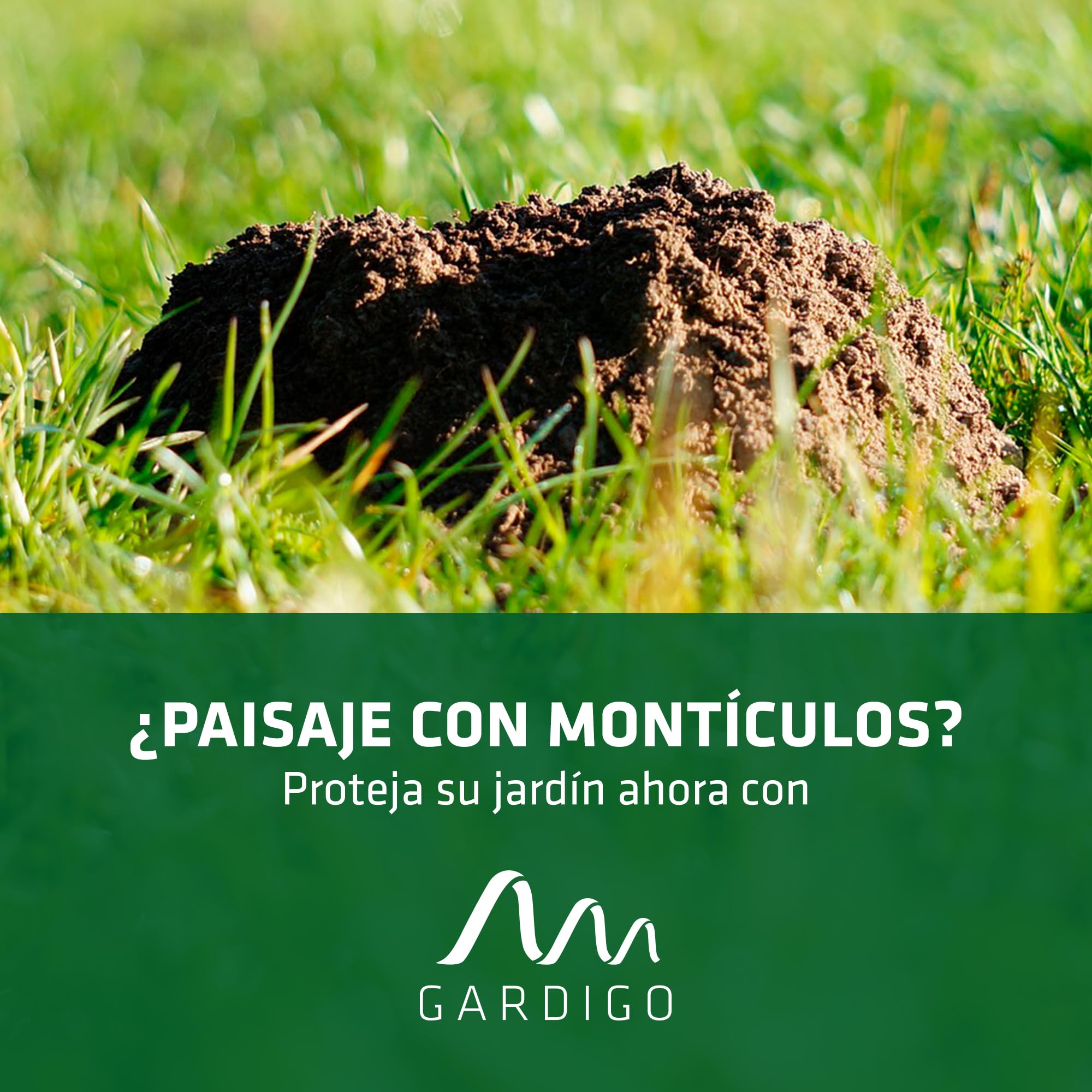 GARDIGO® Ahuyentador de Topos 2 Unidades | Dispositivo Solar con Señal Acústica | Alcance hasta 700 m² | Frecuencia a Intervalos | Anti Topos Jardin | Protección contra Agua IPX4 | Repelente para Topo