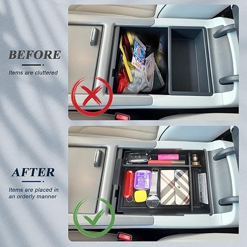 Miniatura 4 de BIBIBO Accesorios para Hyundai Palisade 2023, organizador de consola central de automóvil, apto para Hyundai Palisade 2023+ 2023, caja de