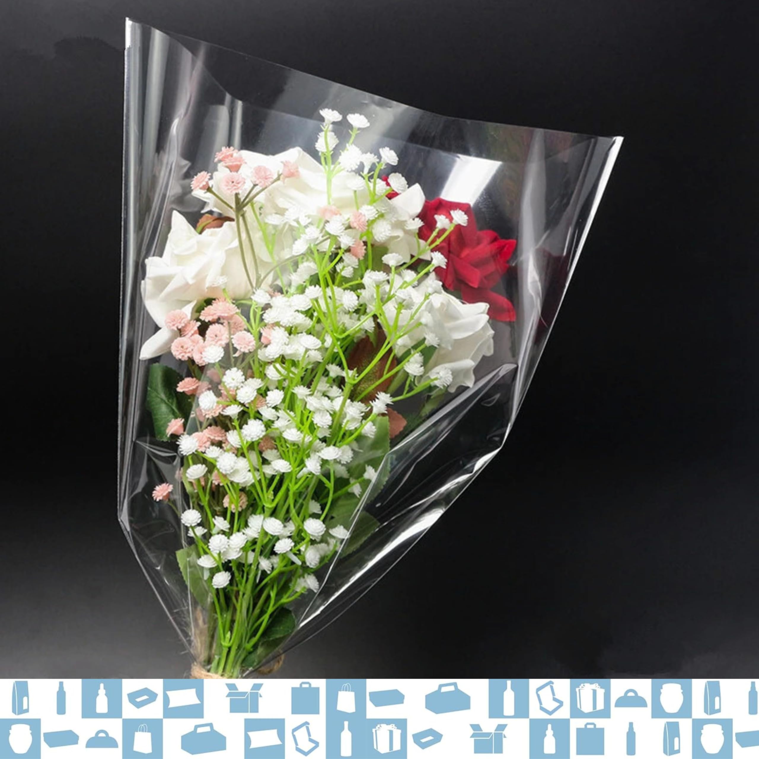 Lot De 20 Feuilles De Papier Cadeau Imperméable Pour La Fête Des Mères Pour Bouquets De Fleuriste - Fournitures D'emballage Pour La Saint-Valentin, Un Mariage, Un Anniversaire