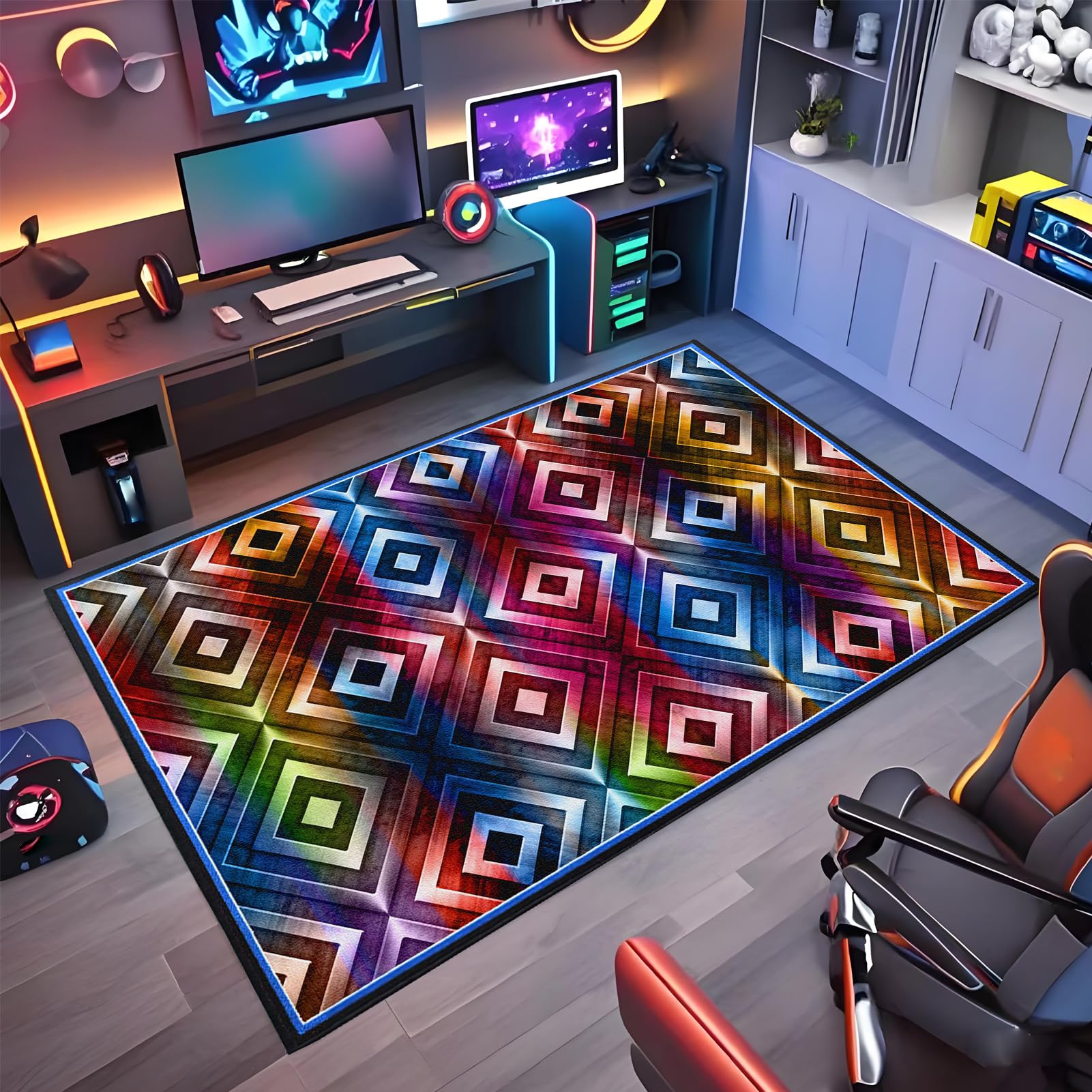 Gaming Chair Mat Non-slip Office Chair Mat for Hardwood Floor 140 x 180 cm Heavy Duty Office Chair Mats for Carpeted and Hardwood Floor Multi-Purpose Floor Protector for Home Office Gaming Room